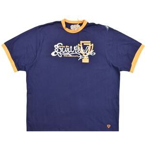 NEW Gilyard Blue Cotton T-Shirt Jersey Short sleeve 3XL Y2K Style - Men's